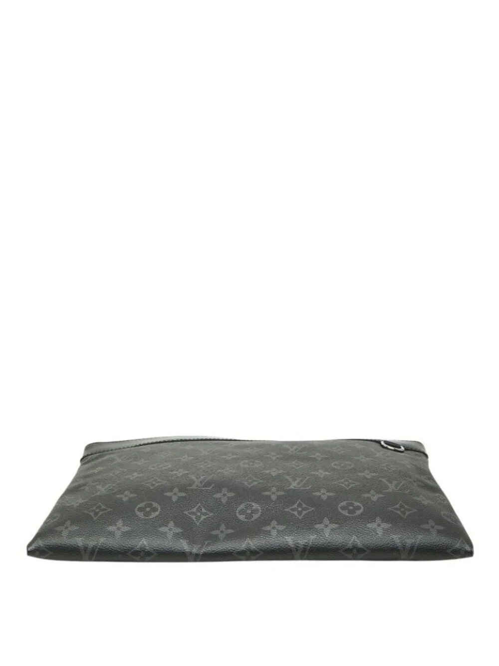 Louis Vuitton Monogram Eclipse Pochette Discovery Clutch Black Leather